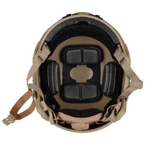 G-Force Ballistic BUMP Helmet w/ Side Adapter Rails - TAN