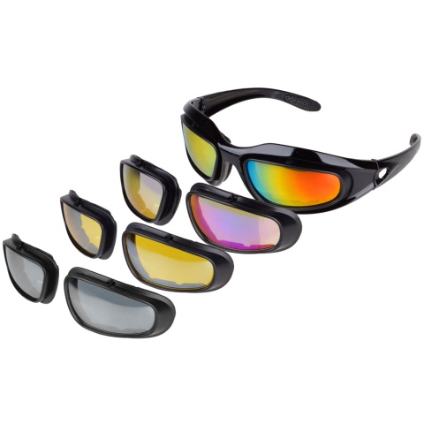 Airsoft Megastore Armory ArmorOptik Full Seal Glasses w/ 3 Lenses