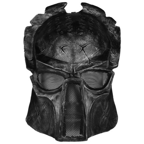T&D Airsoft Wire Mesh Predator Full Face Mask - BLACK