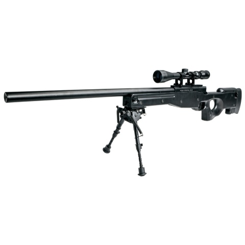 ASG AW Licensed 308. Airsoft Bolt Action Sniper Rifle (Color: Black)