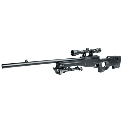 ASG AW Licensed 308. Airsoft Bolt Action Sniper Rifle (Color: Black)