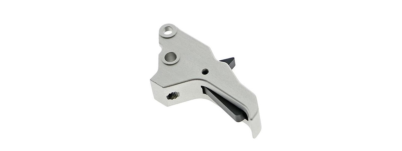 COWCOW ALUMINUM TACTICAL TRIGGER FOR TM M&P9 GBBP SERIES (SILVER) - Click Image to Close