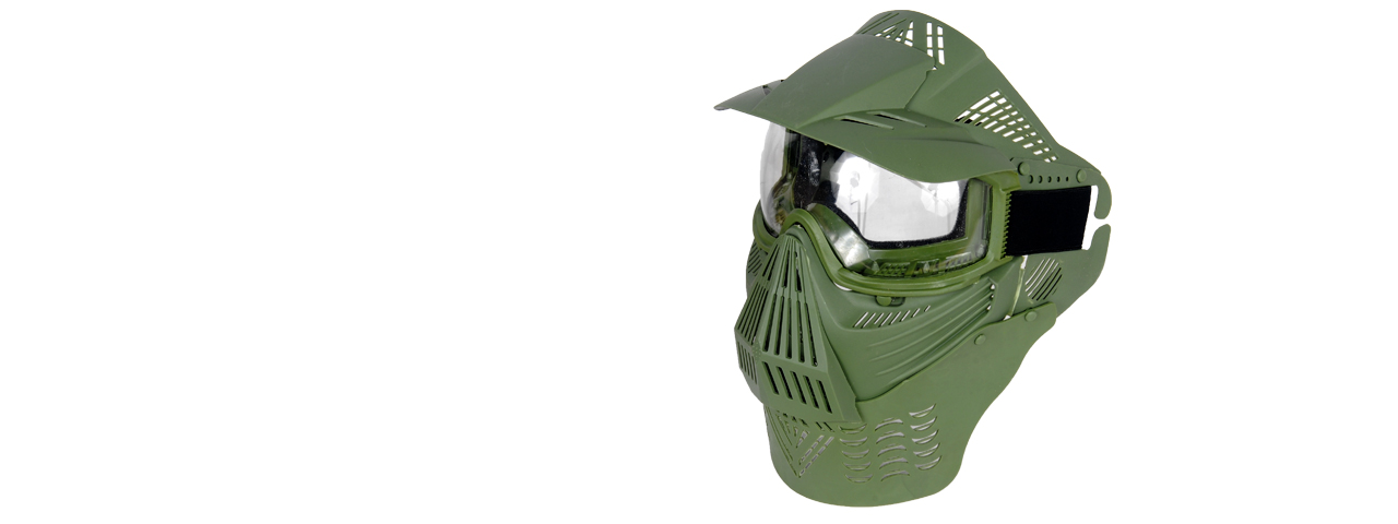 G-FORCE COMPLETE PROTECTION MODULAR AIRSOFT FACE MASK W/ CLEAR LENS - Click Image to Close