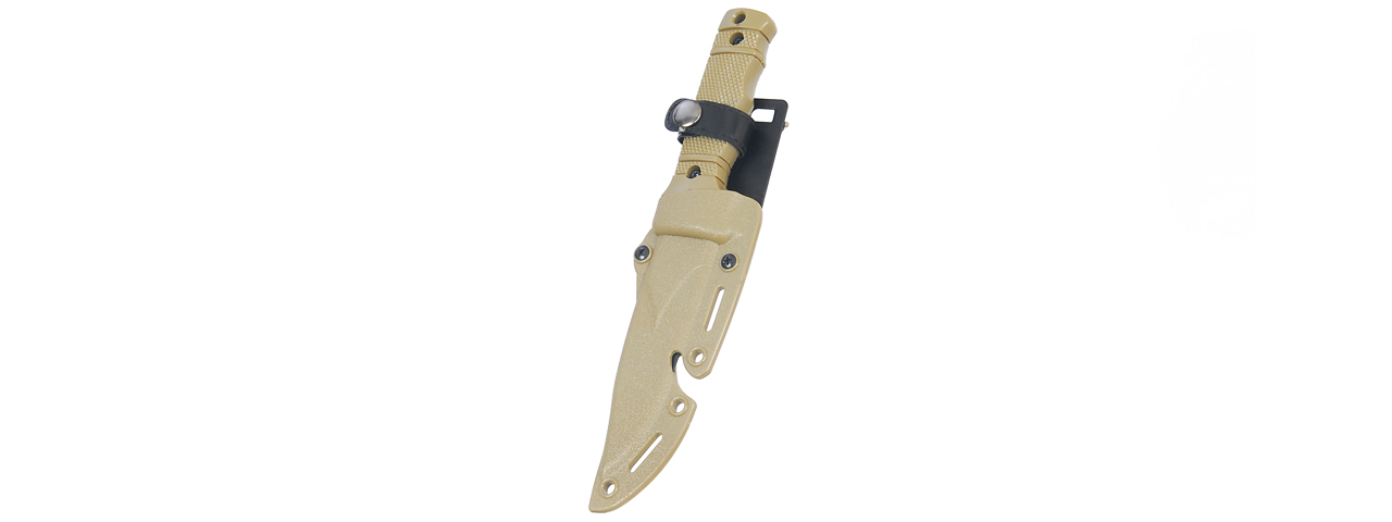 2616T Plastic Dummy SG Style M37-K Seal Pup Knife (Color: Tan) - Click Image to Close