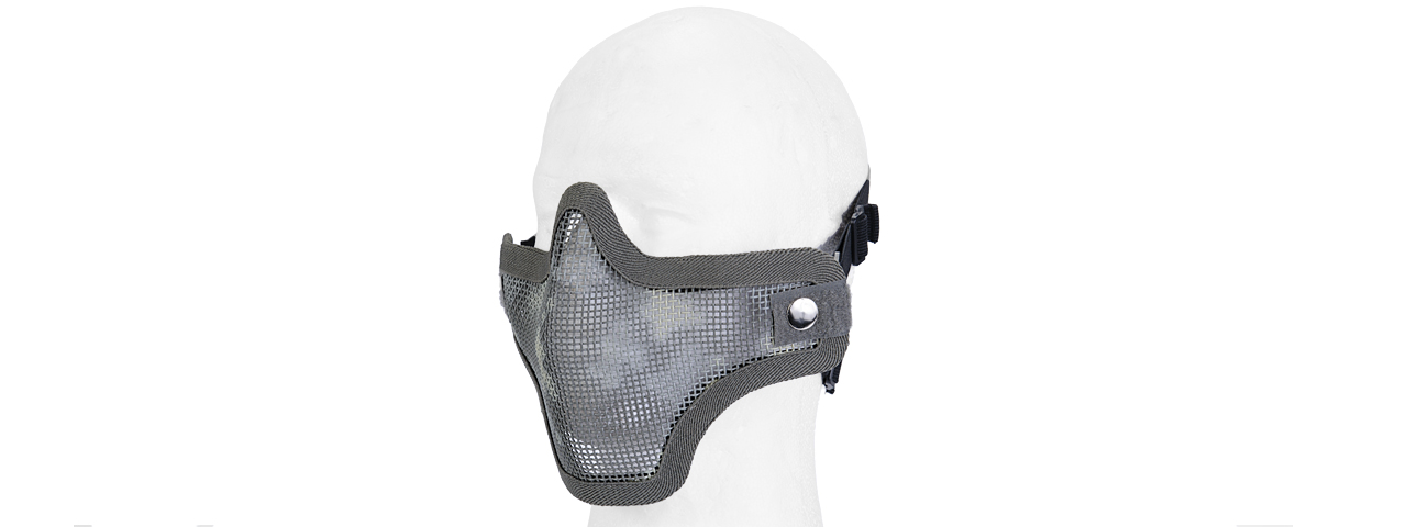 AC-103AU METAL MESH HALF MASK (ACU) DOUBLE STRAP VERSION - Click Image to Close