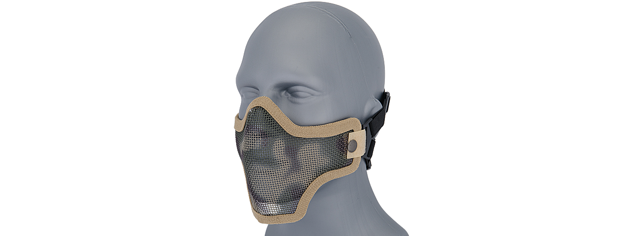 AC-103D METAL MESH HALF MASK (DESERT CAMO) DOUBLE STRAP VERSION - Click Image to Close