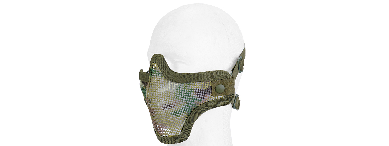 UK ARMS AIRSOFT TACTICAL METAL MESH HALF MASK - MODERN CAM - Click Image to Close