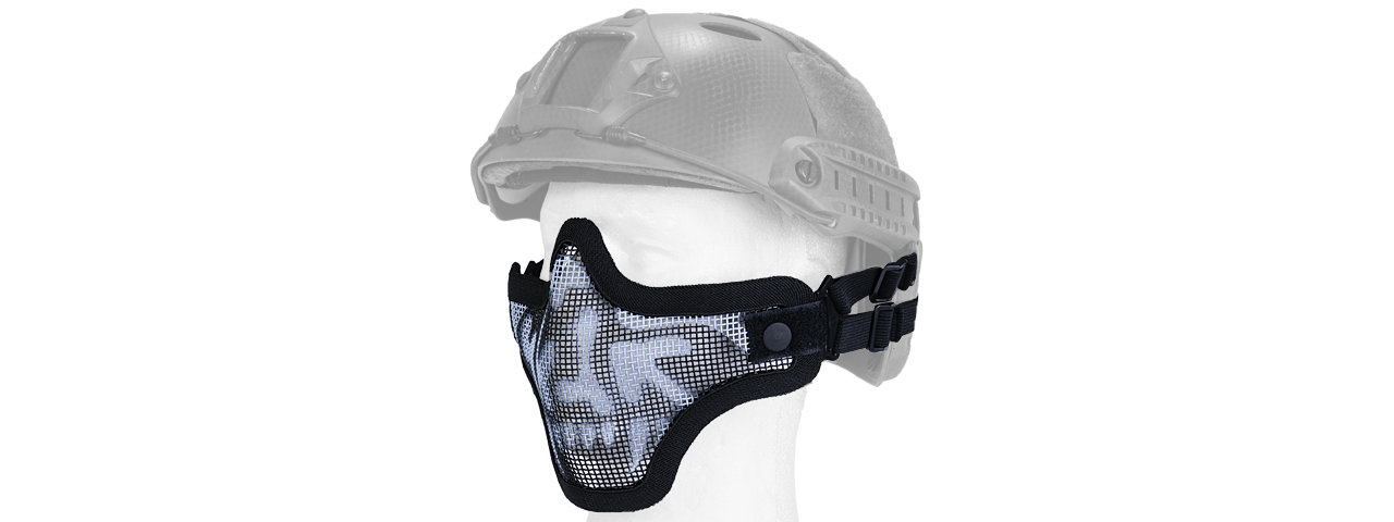 AC-103SH METAL MESH HALF MASK (SKULL) HELMET VERSION - Click Image to Close