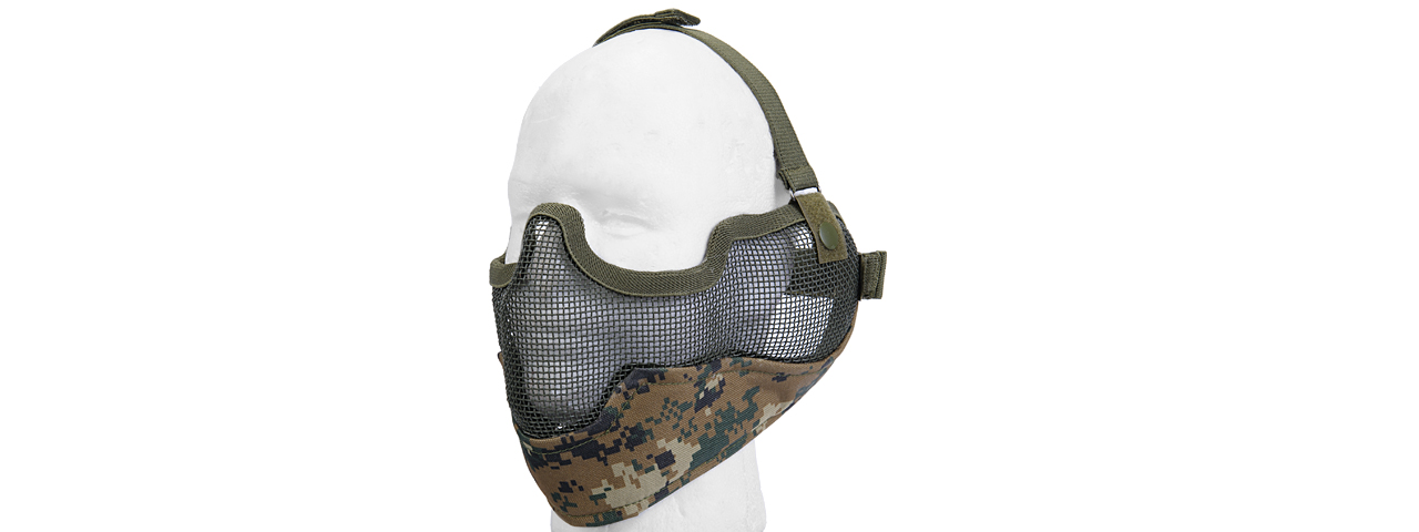 AC-108M METAL MESH HALF MASK w/EAR PROTECTION (MARPAT) - Click Image to Close