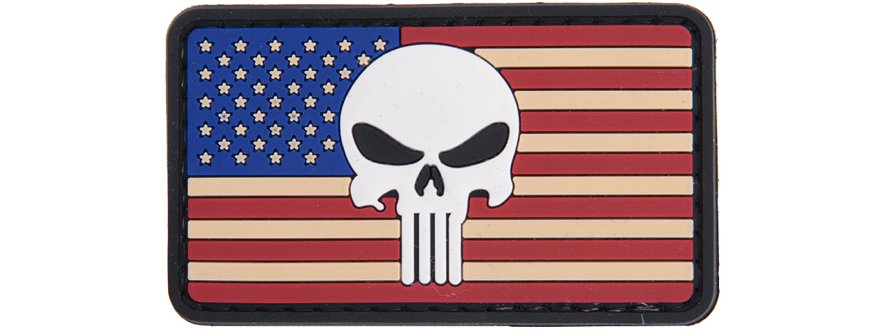 AC-110L PUNISHER US FLAG PVC PATCH - Click Image to Close