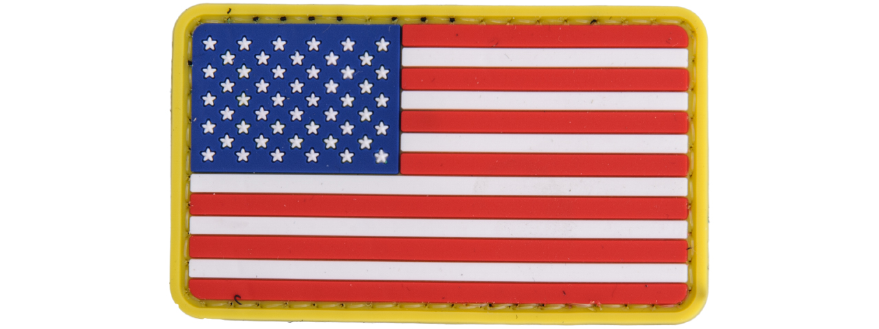 AC-110N COLOR US FLAG PVC PATCH - Click Image to Close