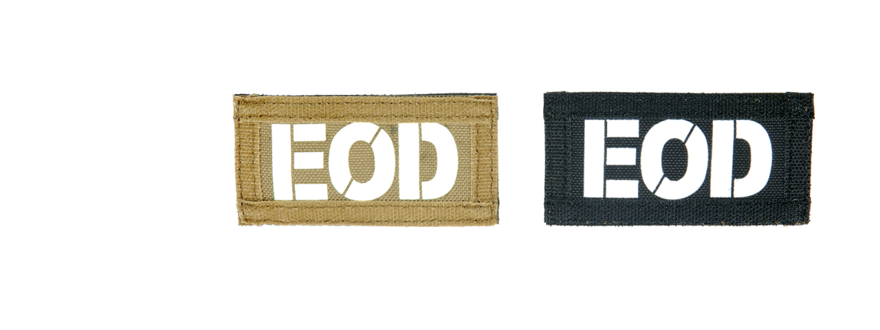 AC-131E EOD call sign patches, IR & Glow-in-the-Dark, set of 2 - Click Image to Close