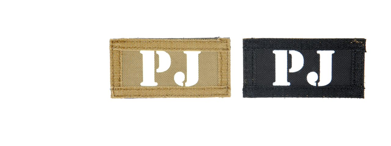 AC-131P PJ call sign patches, IR & Glow-in-the-Dark, set of 2 - Click Image to Close