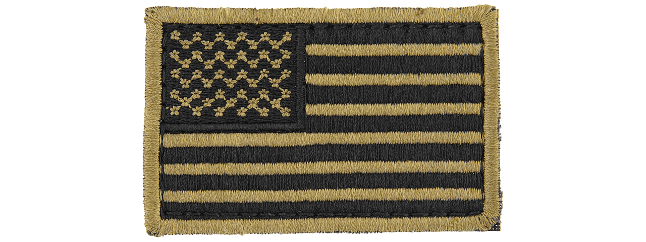 AC-140M AMERICAN FLAG PATCH (TAN) - Click Image to Close