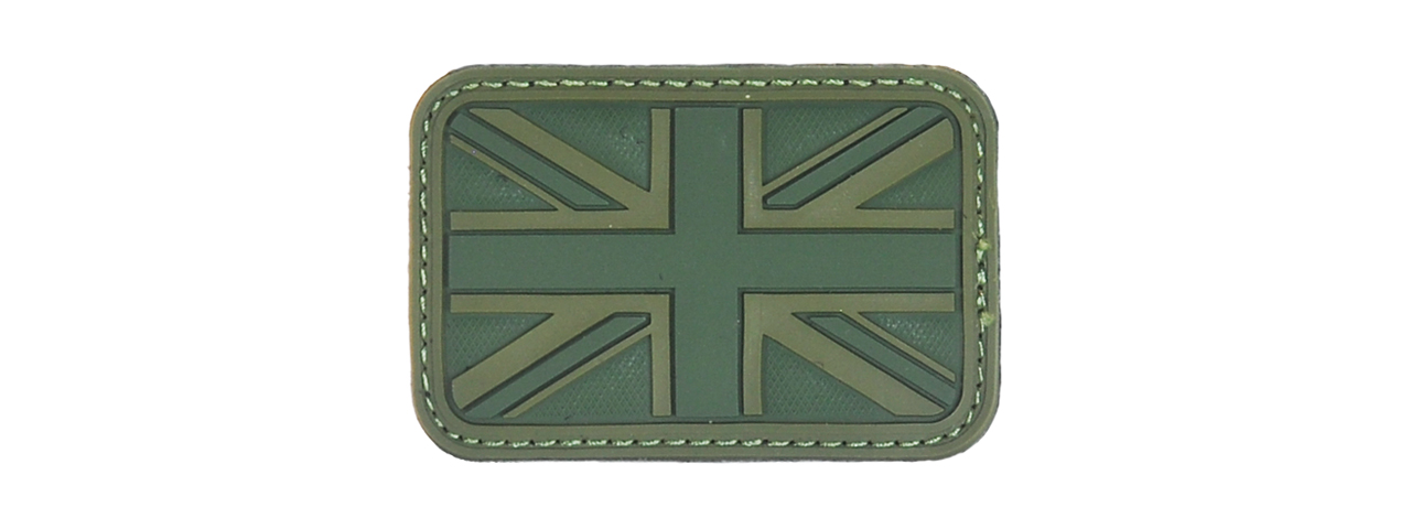 AC-148G UK FLAG (OD GREEN) PVC PATCH 3 X 2 INCHES - Click Image to Close