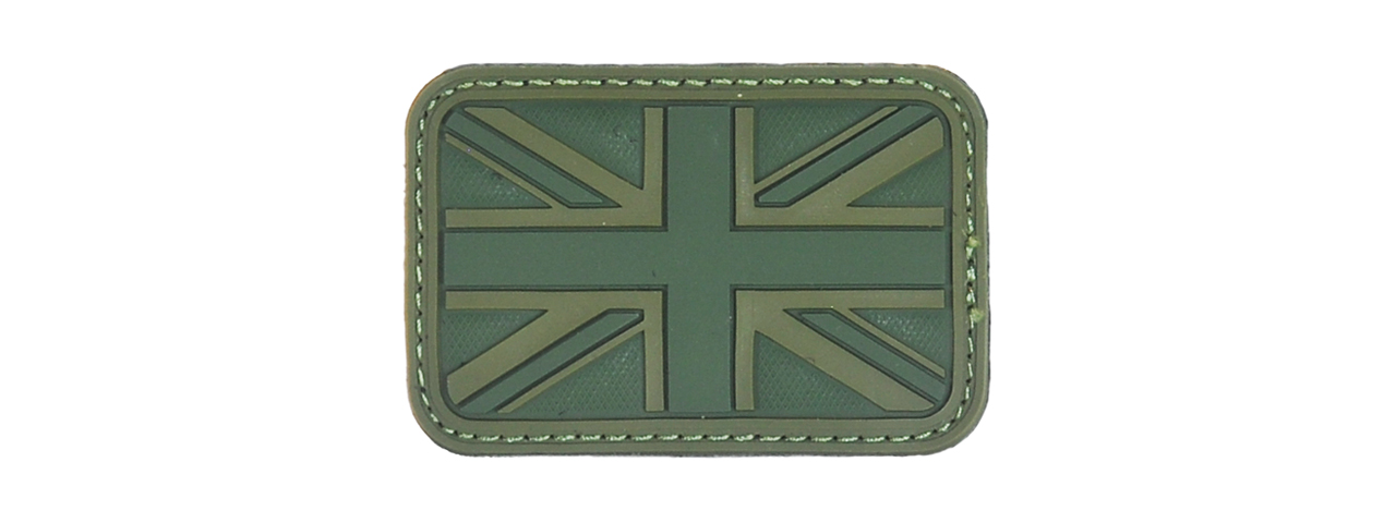 AC-148G UK FLAG (OD GREEN) PVC PATCH 3 X 2 INCHES - Click Image to Close
