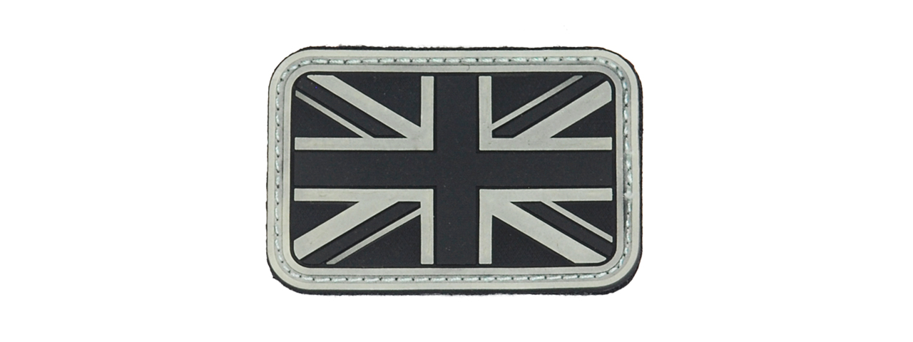 AC-148W UK FLAG (GLOW IN DARK) PVC PATCH 3 X 2 INCHES - Click Image to Close