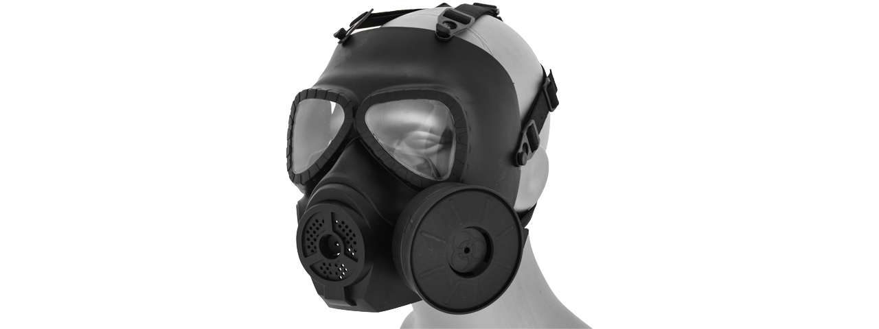 AC-191B DUMMY ANTI-FOG GAS MASK (BLACK) - Click Image to Close