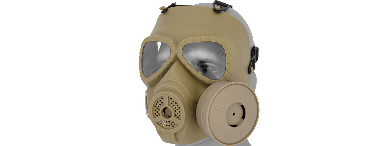 AC-191T DUMMY ANTI-FOG GAS MASK (TAN) - Click Image to Close