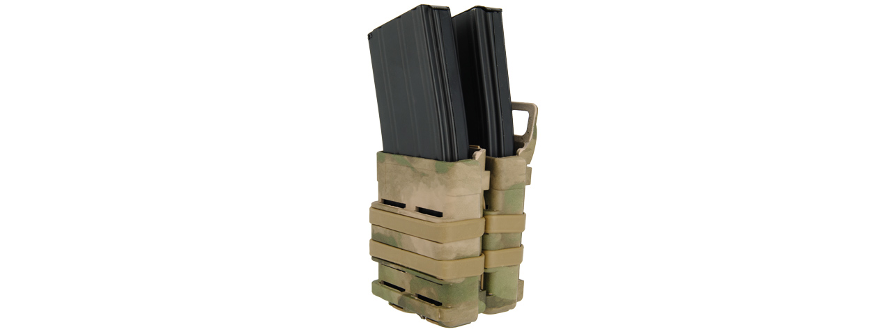 AC-213F AIRSOFT QUICK DOUBLE M4/M16 MAGAZINE POUCH (ATFG) - Click Image to Close
