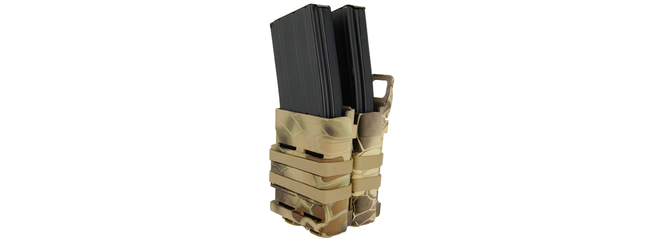 AC-213H AIRSOFT QUICK DOUBLE M4/M16 MAGAZINE POUCH (HLD) - Click Image to Close