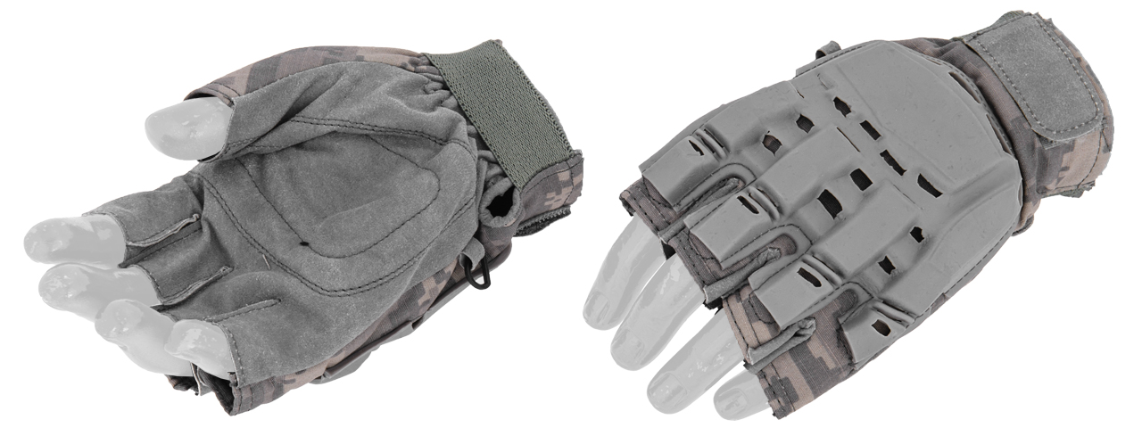 AC-225L Paintball Glove Half Finger (ACU) - Size L - Click Image to Close