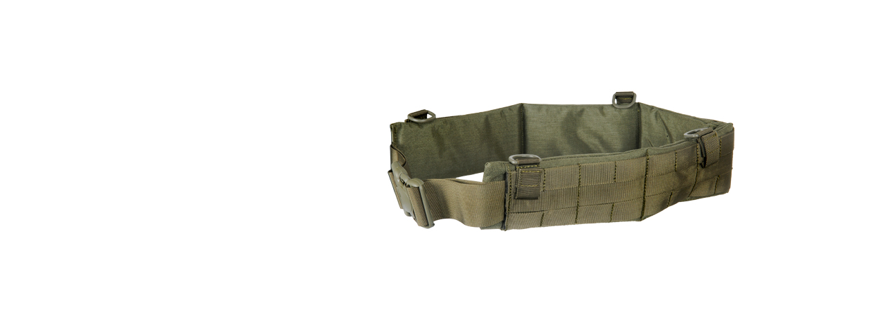 AC-236GM MOLLE BATTLE BELT (COLOR: FOLIAGE GREEN) SIZE: MEDIUM - Click Image to Close