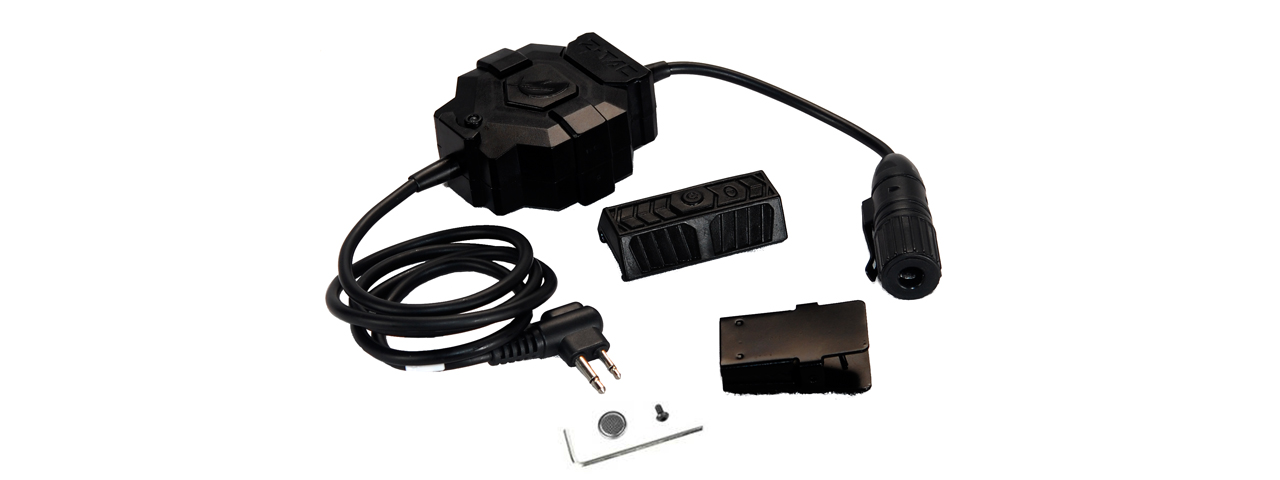 AC-255B Z-TACTICAL PTT (MOTOROLA 2-PIN VER.) ADAPTER FOR RADIO & HEADSET - Click Image to Close