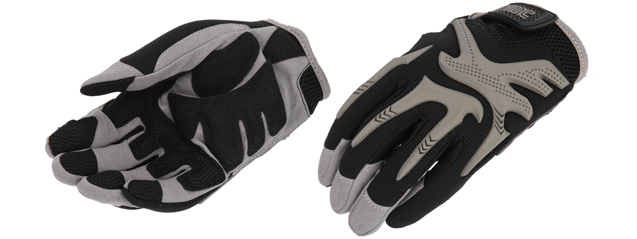 UK ARMS AIRSOFT IMPACT PRO FITTED PROTECTIVE GLOVES - LARGE - Click Image to Close