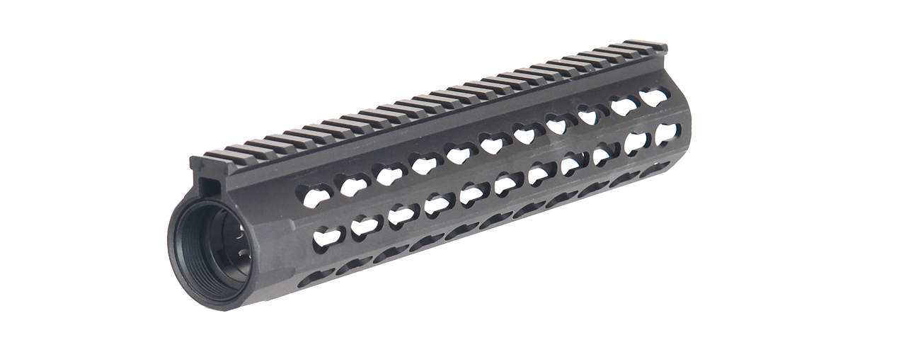 AC-289B XRU4 10" KEYMOD RAIL (BLACK) - Click Image to Close