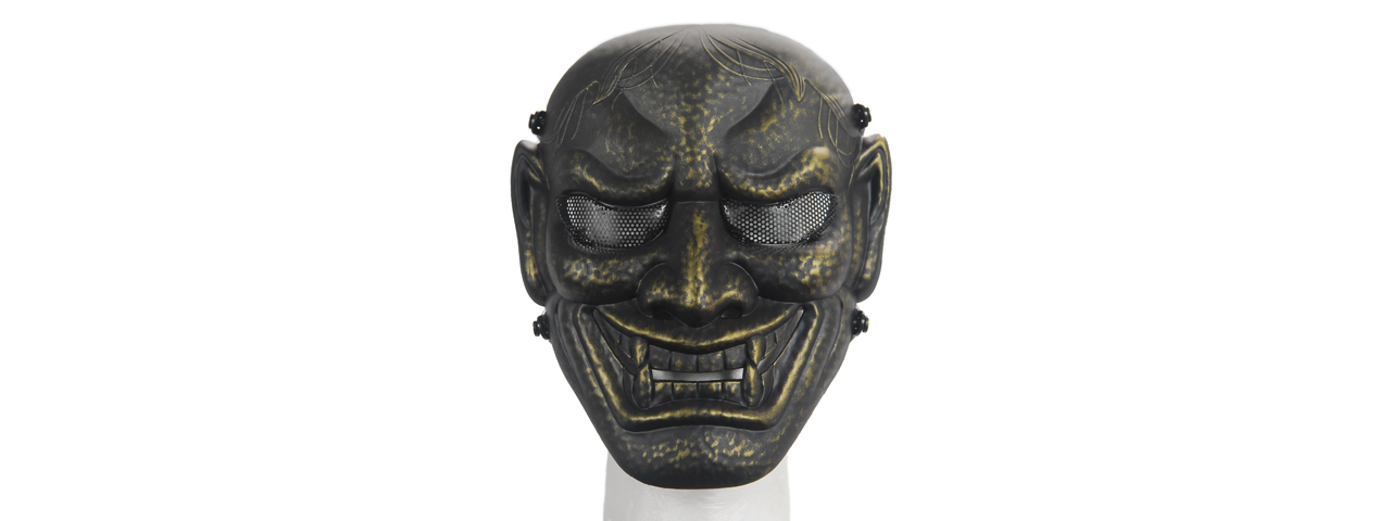 UK ARMS AIRSOFT AC-315AB WISDOM FULL FACE MASK - ANCIENT BRONZE - Click Image to Close