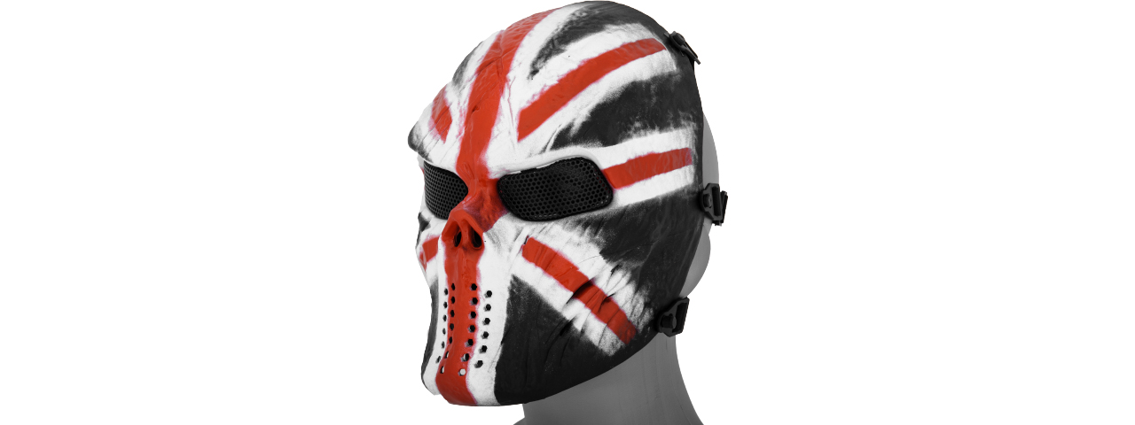 AC-319E VILLAIN SKULL MESH FACE MASK (UK) - Click Image to Close