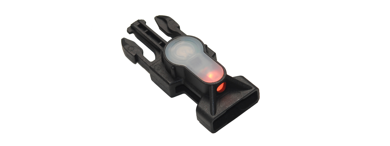 AC-327BJ MIL-SPEC SIDE RELEASE BUCKLE (ORANGE LED) STROBE LIGHT (BLACK) - Click Image to Close