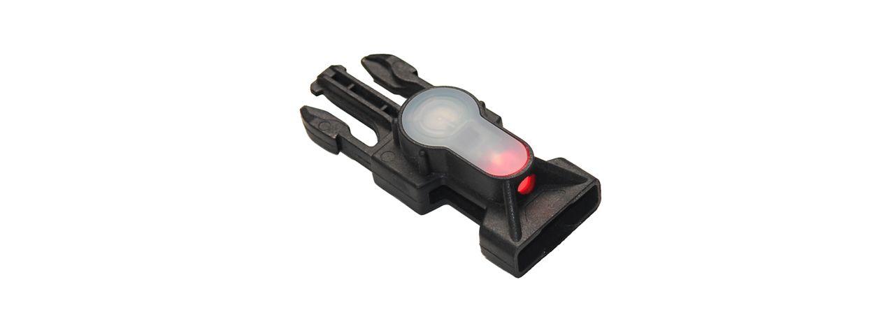 AC-327BR MIL-SPEC SIDE RELEASE BUCKLE (RED LED) STROBE LIGHT (BLACK) - Click Image to Close