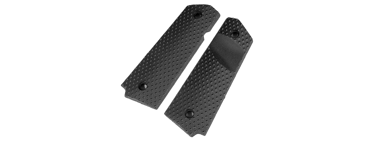 AC-371B M1911 GRIP "SMALL DIAMONDS" SERIES (COLOR: BLACK) - Click Image to Close