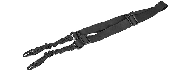 AC-380B TACTICAL 2-POINT SLING (BLACK) - Click Image to Close
