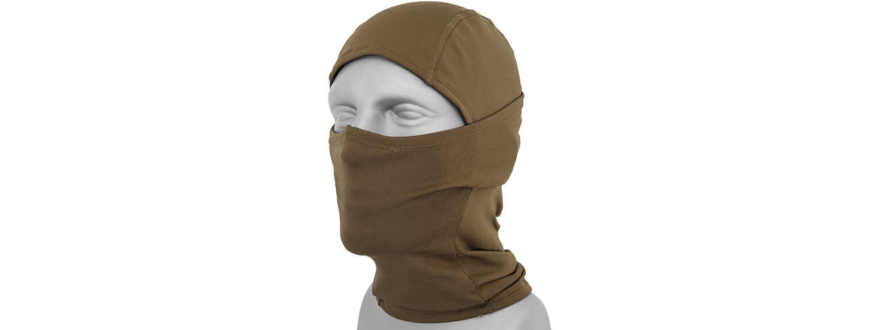 AC-384T TACTICAL "WINTER" FLEECE BALACLAVA (COLOR: COYOTE BROWN) - Click Image to Close