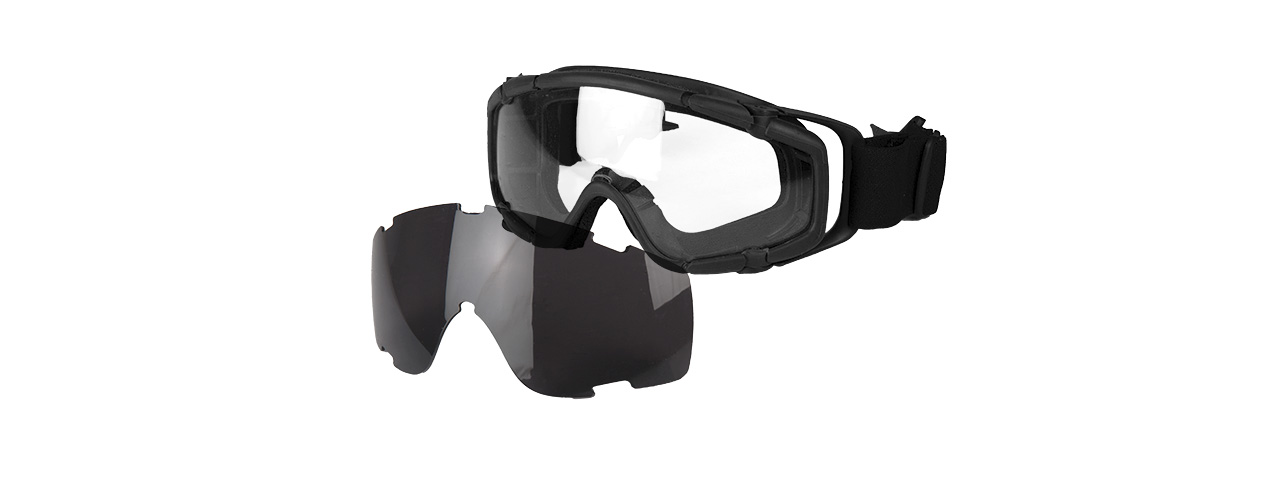 AC-444BH SI BALLISTIC GOGGLE FOR HELMETS (FRAME COLOR: BLACK) - Click Image to Close