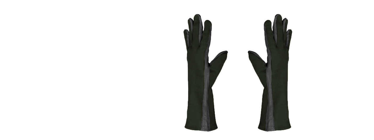 AC-4457M Leather Nomex Flight Gloves, Sage - Size: M - Click Image to Close
