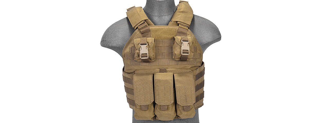 AC-464T Scalable Tactical Vest (Tan) - Click Image to Close