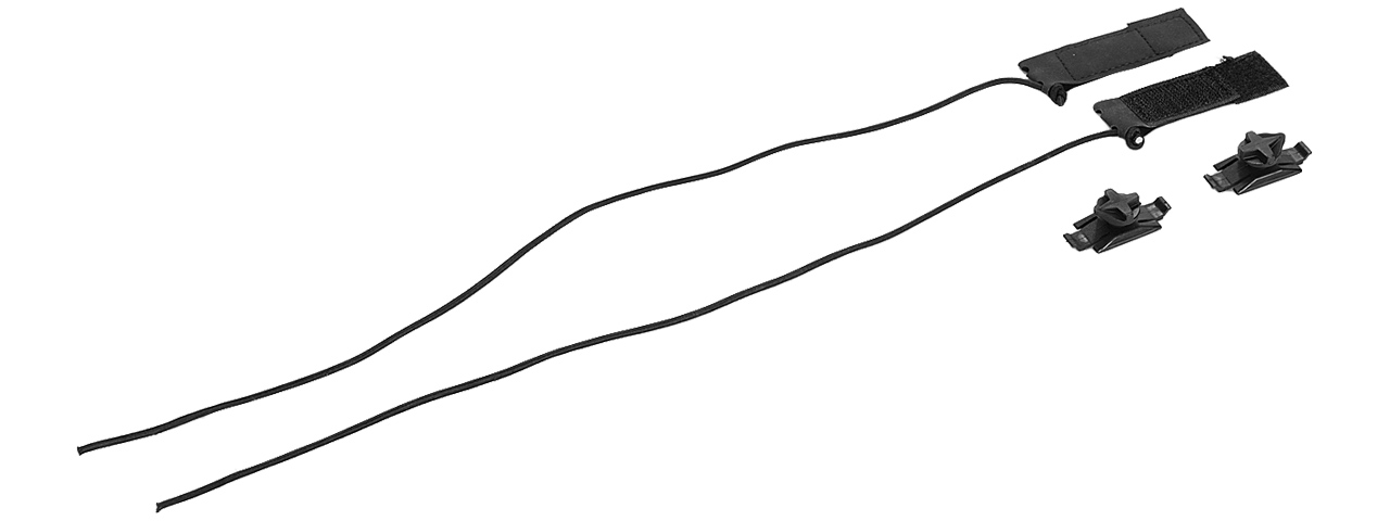 AC-466B REGULATOR GOGGLES BUNGEE CORD/HOOK & LOOP STRAP KIT (BLACK) - Click Image to Close