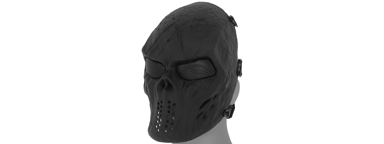 AC-476BK VILLAIN SKULL MESH FACE MASK (BLACK) - Click Image to Close