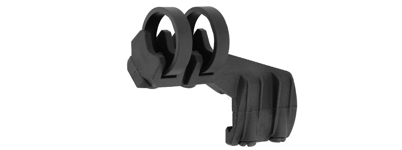 AC-486BL OFFSET LIGHT CLIP MOUNT (ON LEFT SIDE) COLOR: BLACK - Click Image to Close