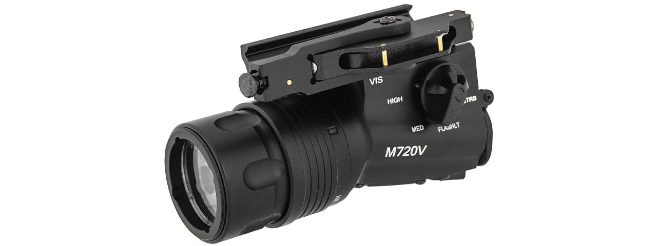 AC-518B M720V WEAPON LIGHT w/REMOTE SWITCH (BLACK) QUICK DETACH - Click Image to Close