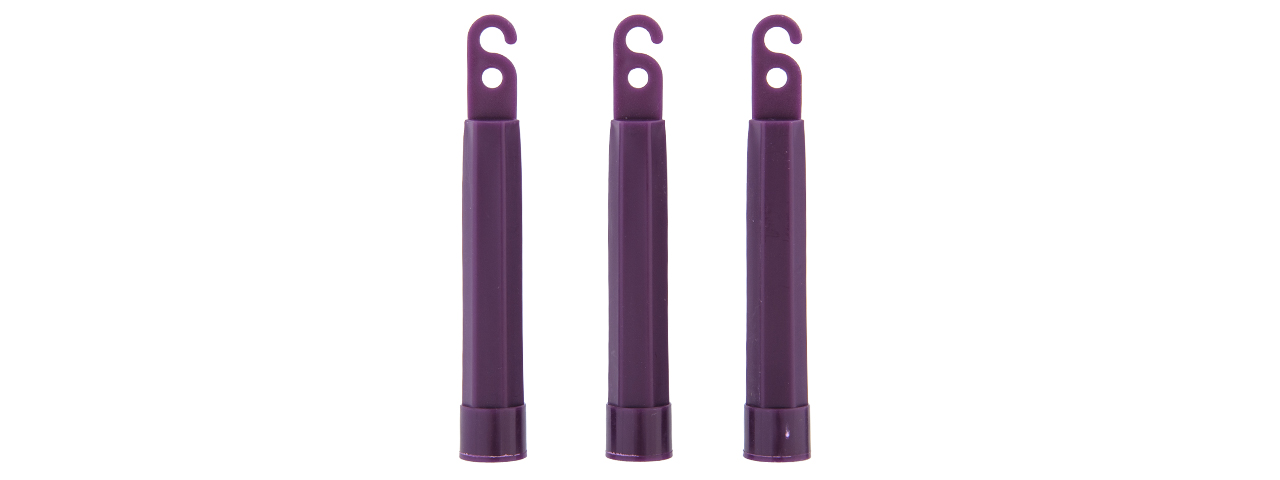UK ARMS AIRSOFT TACTICAL DUMMY INFRARED GLOWSTICKS SET OF 3 - PURPLE - Click Image to Close