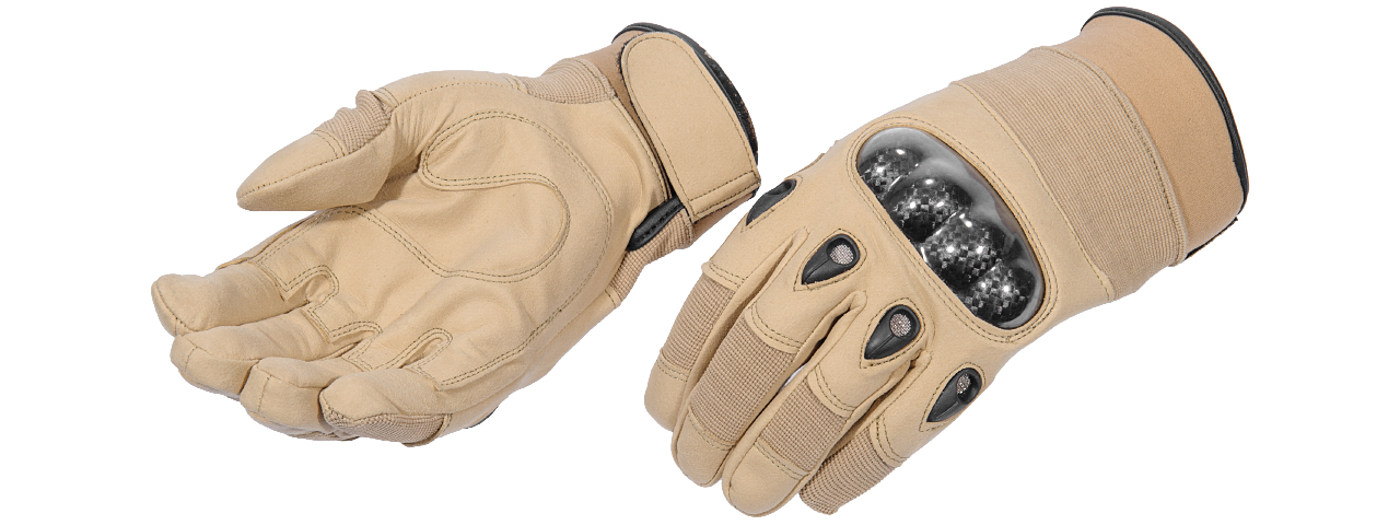 AC-807M Tactical Assault Gloves (Coyote Tan) - Medium - Click Image to Close