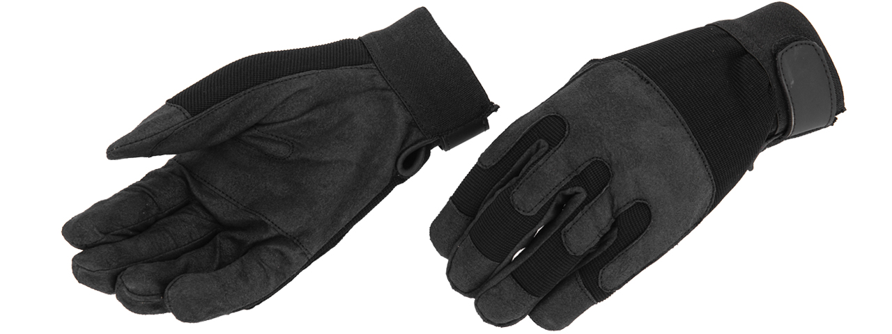 AC-808M ARMY GLOVES (BLACK) - MEDIUM - Click Image to Close