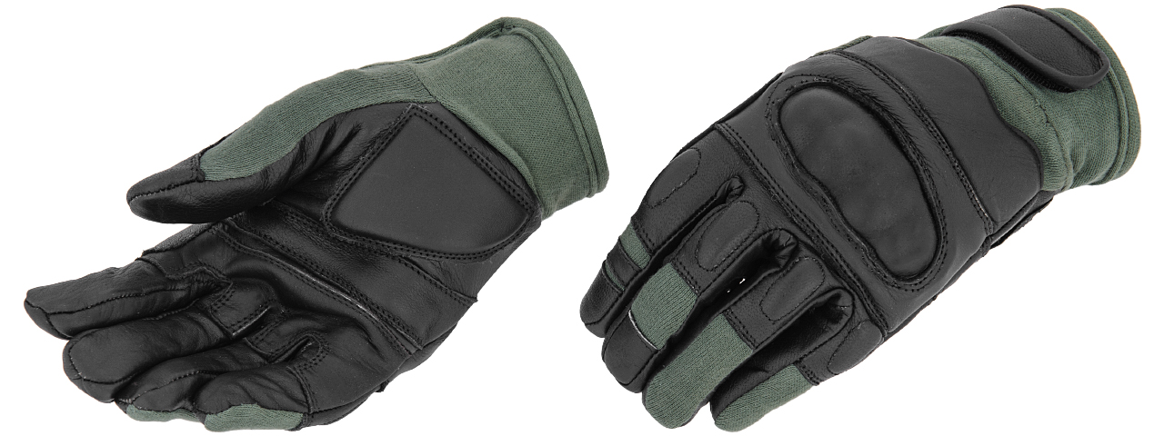 AC-809M KEVLAR HARD KNUCKLE GLOVES (SAGE) - MEDIUM - Click Image to Close