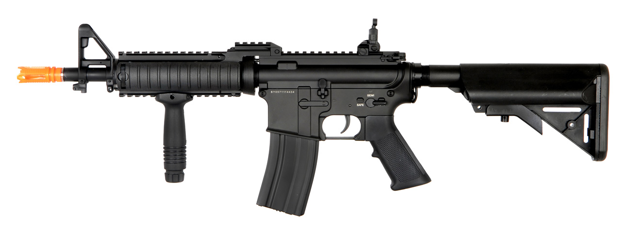 DBOYS BI-5781M M4 RAS II FULL METAL AIRSOFT AEG w/CRANE STOCK (COLOR: BLACK) - Click Image to Close