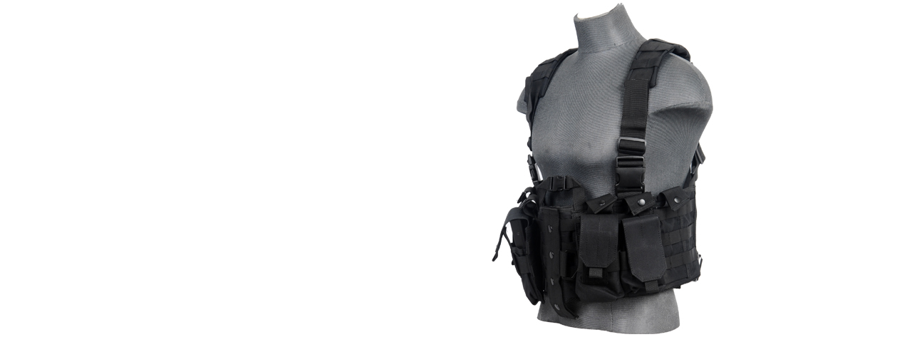 Lancer Tactical CA-306B M4 Chest Harness in Black - Click Image to Close